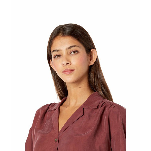 在庫セール メイドウェル Camp Top in Solid Habotai Silk Rich Burgundyの通販はau PAY マーケット - asty|商品ロットナンバー:476109882 レディース シャツ トップス 限定SALE爆買い
