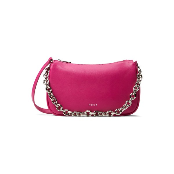 フルラ レディース ハンドバッグ バッグ Moon Small Shoulder Bag Peonia Fuchsia