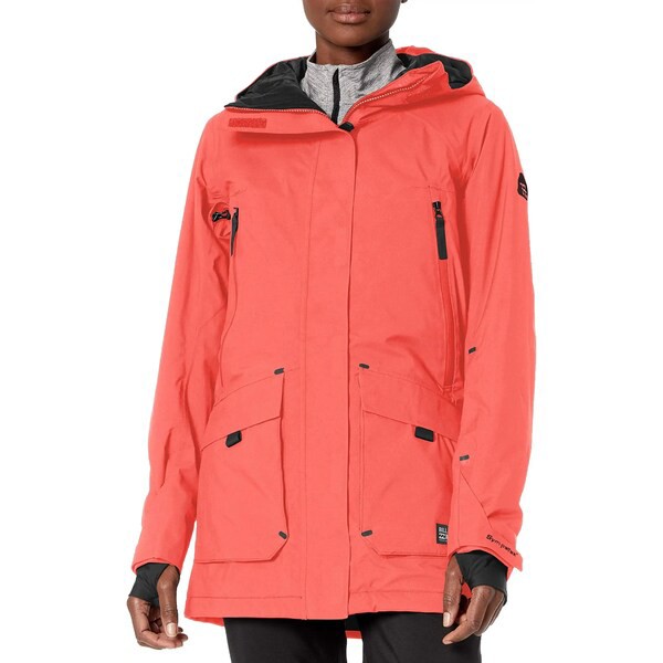 ビラボン レディース コート アウター Womens Trooper Stx Snowboard Jacket Sunset Red