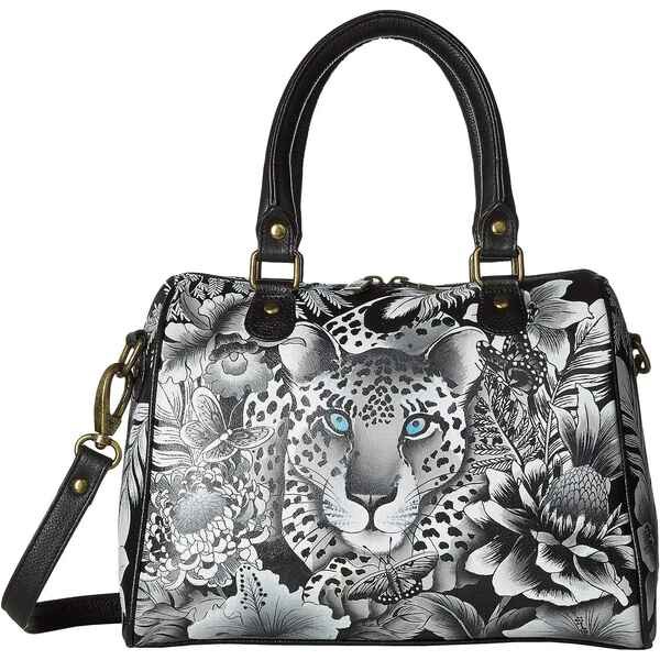 アヌシュカ レディース ハンドバッグ バッグ Zip Around Classic Satchel 625 Cleopatra's Leopard