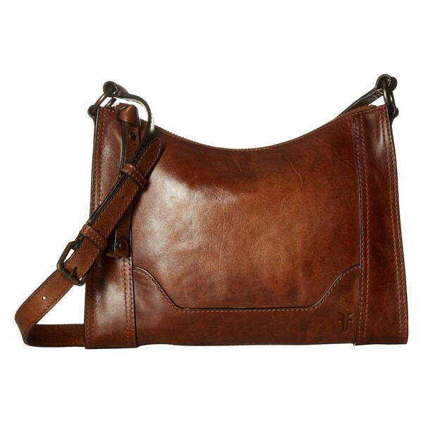 フライ レディース ハンドバッグ バッグ Melissa Zip Crossbody Cognac Antique Pull Up