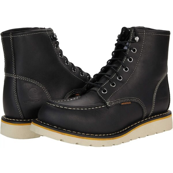 カーハート レディース ブーツ＆レインブーツ シューズ Wedge 6" Waterproof Soft Toe Black Oil Tanned