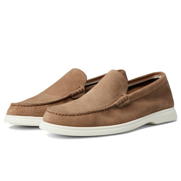 ヒューゴボス メンズ スリッポン・ローファー シューズ Sienne Moccasin Stone Beige