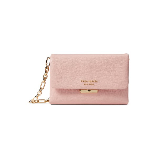 ケイト スペード レディース 財布 アクセサリー Carlyle Pebbled Leather Wallet On Chain Coral Gable