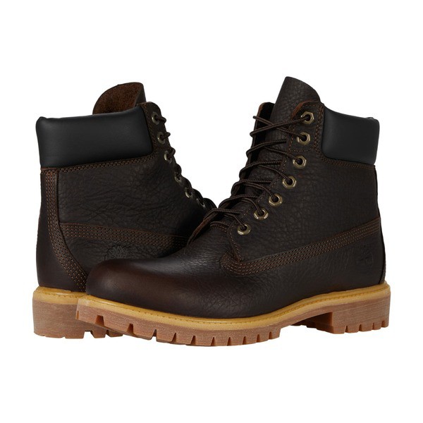 ティンバーランド メンズ ブーツ＆レインブーツ シューズ 6" Premium Boot Dark Brown Full Grain