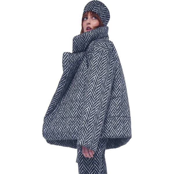 ノーマカマリ レディース コート アウター Women's Coat Large Herringbone Tweed