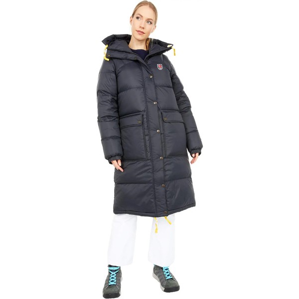 フェールラーベン レディース コート アウター Expedition Long Down Parka Black