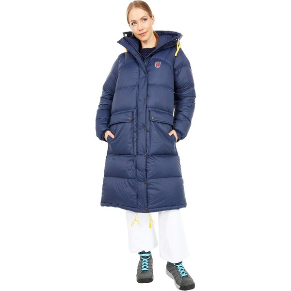 フェールラーベン レディース コート アウター Expedition Long Down Parka Navy