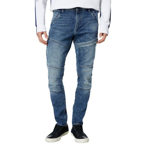 ジースター メンズ デニムパンツ ボトムス Rackam 3-D Skinny Fit Jeans in Faded Cascade Faded Cascade