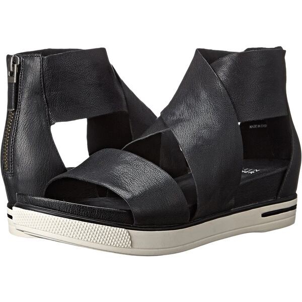 エイリーンフィッシャー レディース サンダル シューズ Sport Black Tumbled Leather