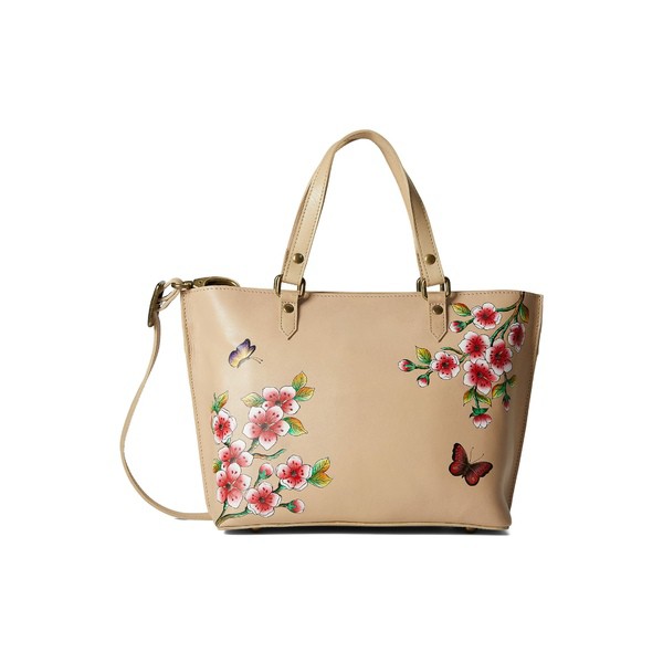 アヌシュカ レディース ハンドバッグ バッグ Medium Tote 693 Flower Garden Almond