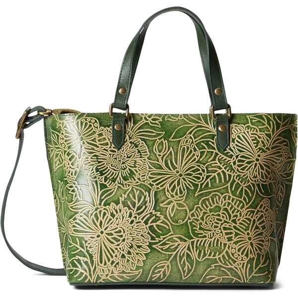 アヌシュカ レディース ハンドバッグ バッグ Medium Tote 693 Tooled Butterfly Jade