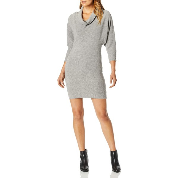 スプレンディット レディース ワンピース トップス Women's Cowl Neck Sweater Dress Light Heather Grey