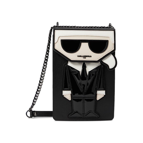 カールラガーフェルド レディース ハンドバッグ バッグ Ikons Sunglass Crossbody Black/Black Multi