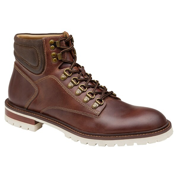 ジョンストンアンドマーフィー メンズ ブーツ＆レインブーツ シューズ Barrett Alpine Boot Mahogany Full Grain