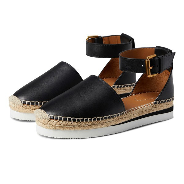 シーバイクロエ レディース ヒール シューズ Glyn Espadrille Sandal Black