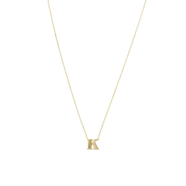 ディーバークレイ レディース ネックレス・チョーカー・ペンダントトップ アクセサリー 16" 14 KT. Initial "K" Adjustable Necklace Gol