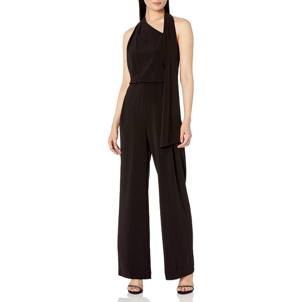 ホルストンヘリテイジ レディース ジャンプスーツ トップス Women's Scarf Neck Jumpsuit Black