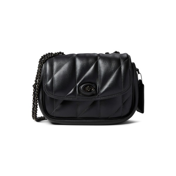 コーチ レディース ハンドバッグ バッグ Quilted Pillow Madison Shoulder Bag Black