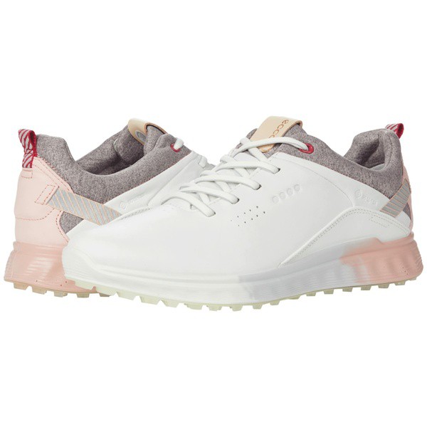 エコー レディース スニーカー シューズ S-Three GORE-TEX White/Silver Pink