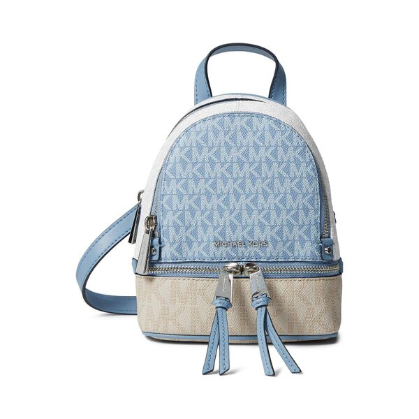 マイケルコース レディース バックパック・リュックサック バッグ Rhea Zip Extra Small Messsenger Backpack Chambray Multi