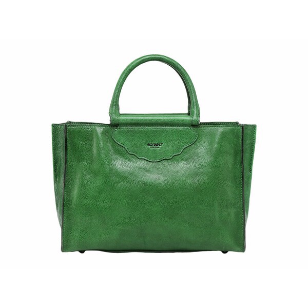 オールドトレンド レディース ハンドバッグ バッグ Genuine Leather Holly Leaf Crossbody Bag Green