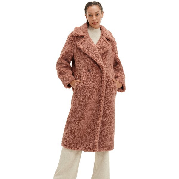 アグ レディース コート アウター Gertrude Long Teddy Coat Firewood