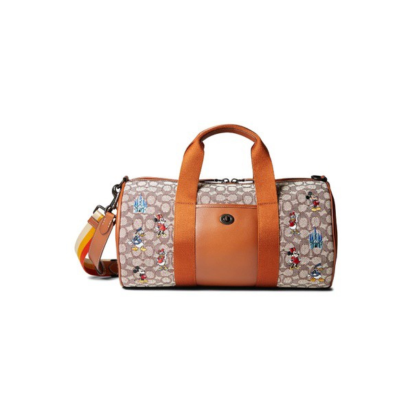 コーチ メンズ ボストンバッグ バッグ Disney Parks Mickey Embroidery Duffel in Signature Textile Jacquard 0V/Cocoa