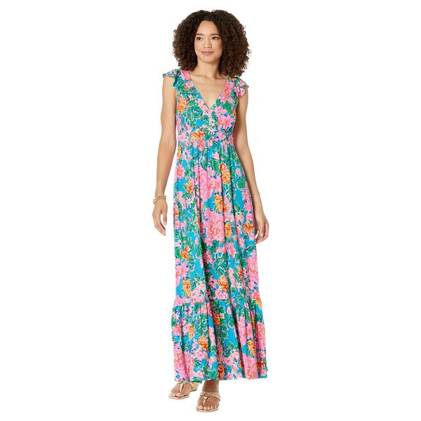 リリーピュリッツァー レディース ワンピース トップス Vyra Maxi Dress Multi Rose To The Occasion