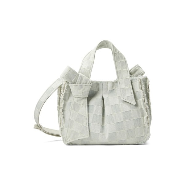 ザックポーゼン レディース ハンドバッグ バッグ Anthea Mini Shopper - Denim Check Washed Denim