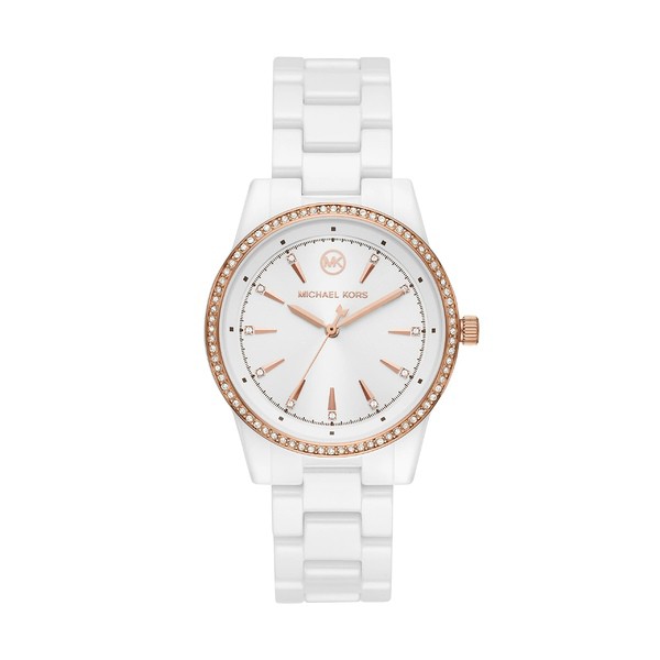 マイケルコース レディース 腕時計 アクセサリー MK6837 - Ritz Three Hand Ceramic Watch White