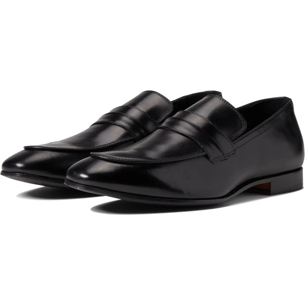 マッシモマッテエロ メンズ スリッポン・ローファー シューズ Tuscany Strap Penny Loafer Black