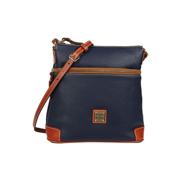 ドーネイアンドバーク レディース ハンドバッグ バッグ Pebble Leather Crossbody Midnight Blue