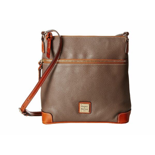 ドーネイアンドバーク レディース ハンドバッグ バッグ Pebble Leather Crossbody Elephant w/ Tan Trim