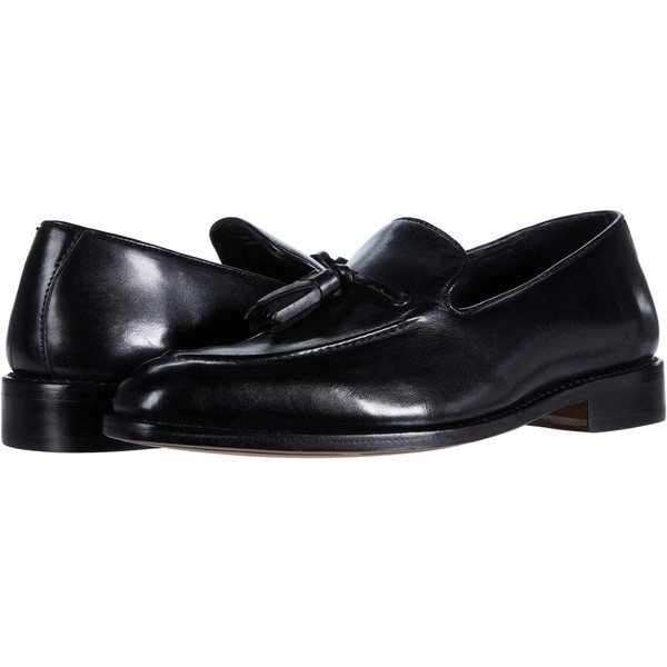 アンソニー ヴィア メンズ スリッポン・ローファー シューズ Kennedy Tassel Loafer Black