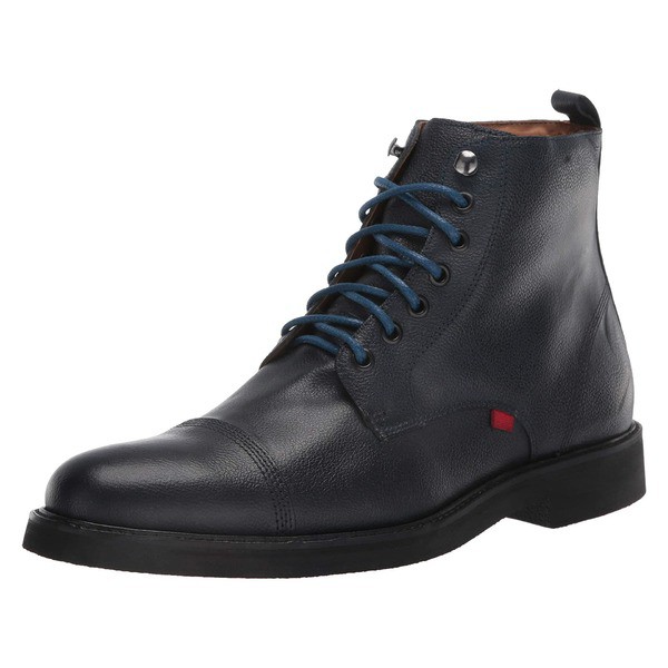 マークジョセフニューヨーク メンズ ブーツ＆レインブーツ シューズ Men's Leather Made in Brazil Luxury Laceup Lug Boot Ankle Navy M