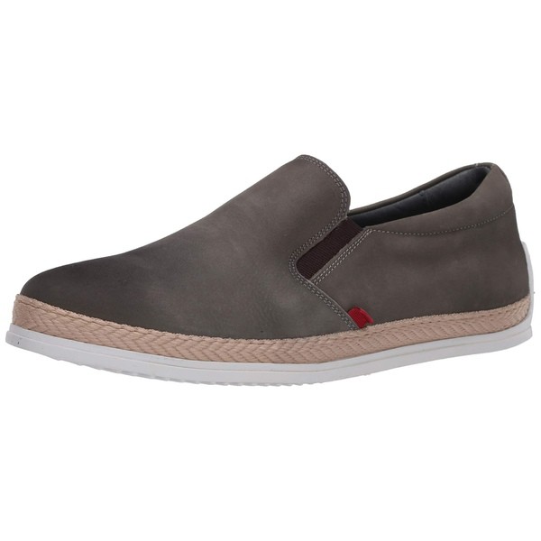 マークジョセフニューヨーク メンズ スリッポン・ローファー シューズ Men's Leather Luxury Deck Shoe Venetian Rope Detail Boat Grey