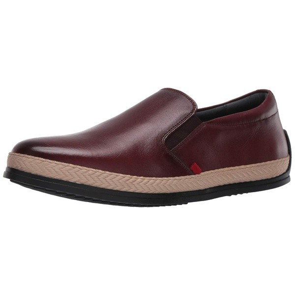 マークジョセフニューヨーク メンズ スリッポン・ローファー シューズ Men's Leather Luxury Deck Shoe Venetian Rope Detail Boat Wine