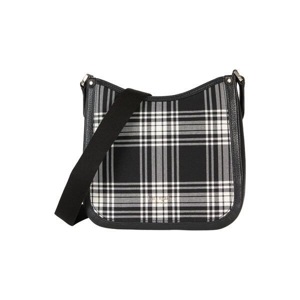 ケイト スペード レディース ハンドバッグ バッグ Roulette Plaid Medium Messenger Black Multi