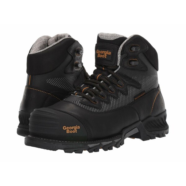 ジョージブーツ メンズ ブーツ＆レインブーツ シューズ Rumbler 6" Composite Toe Waterproof Hiker Black