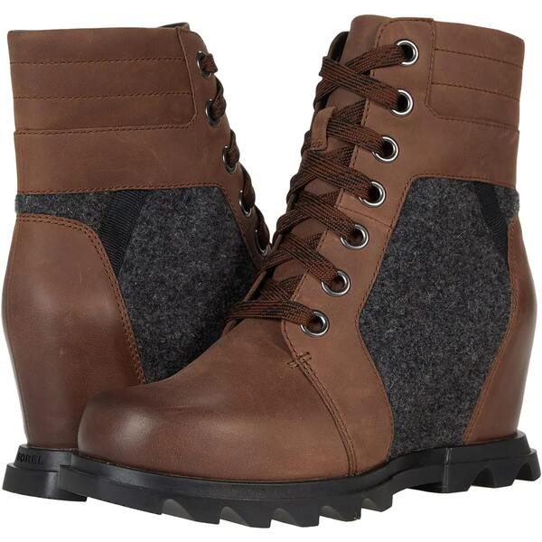 ソレル レディース ブーツ＆レインブーツ シューズ Joan of Arctic Wedge III Lexie Tobacco/Black