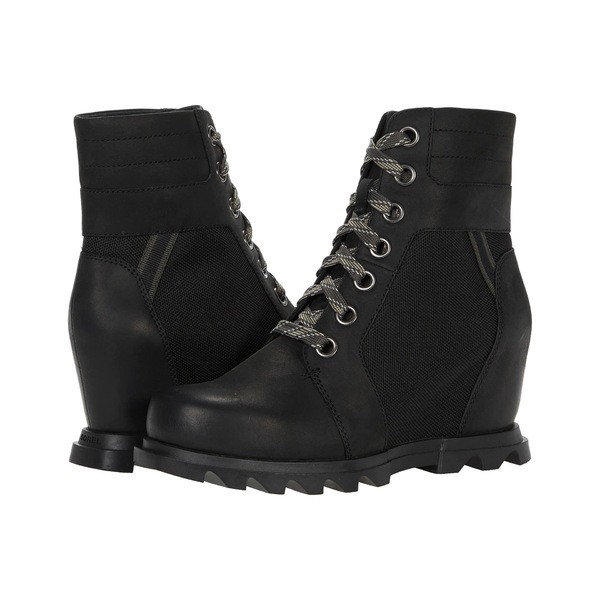 ソレル レディース ブーツ＆レインブーツ シューズ Joan of Arctic Wedge III Lexie Black/Jet