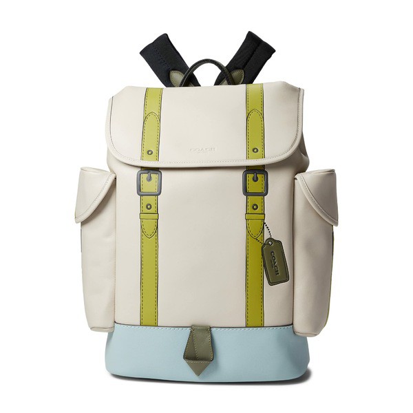 コーチ メンズ バックパック・リュックサック バッグ Hitch Backpack in Glovetan with Trompe L'oeil JI/Steam Multi