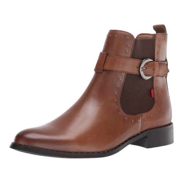 マークジョセフニューヨーク レディース ブーツ＆レインブーツ シューズ Women's Leather Chelsea Boot with Buckle and Stud Detail Chu