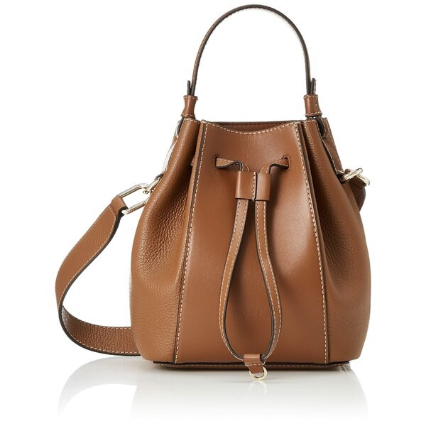 フルラ レディース ハンドバッグ バッグ Miastella Mini Bucket Bag Cognac