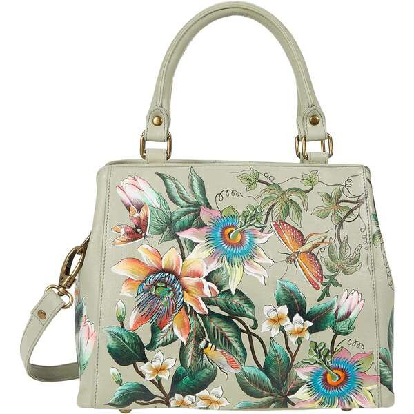 アヌシュカ レディース ハンドバッグ バッグ Multi Compartment Satchel 690 Floral Passion