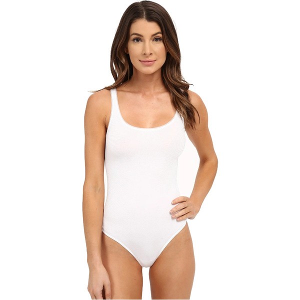 ウォルフォード レディース シャツ トップス Jamaika String Bodysuit White