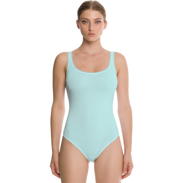 ウォルフォード レディース シャツ トップス Jamaika String Bodysuit Ocean Sky