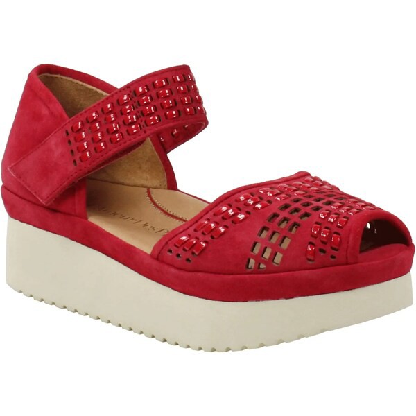 ラモールドピード レディース ヒール シューズ Amalsinda Bright Red Suede