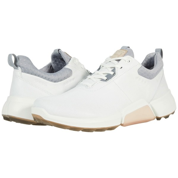 エコー レディース スニーカー シューズ Biom Hybrid 4 GORE-TEX White/Silver Grey Cow Leather